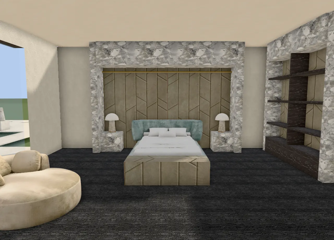 The main bedroom, in Pncyl